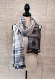 Handwoven Natural Dyed Cotton Stoles
