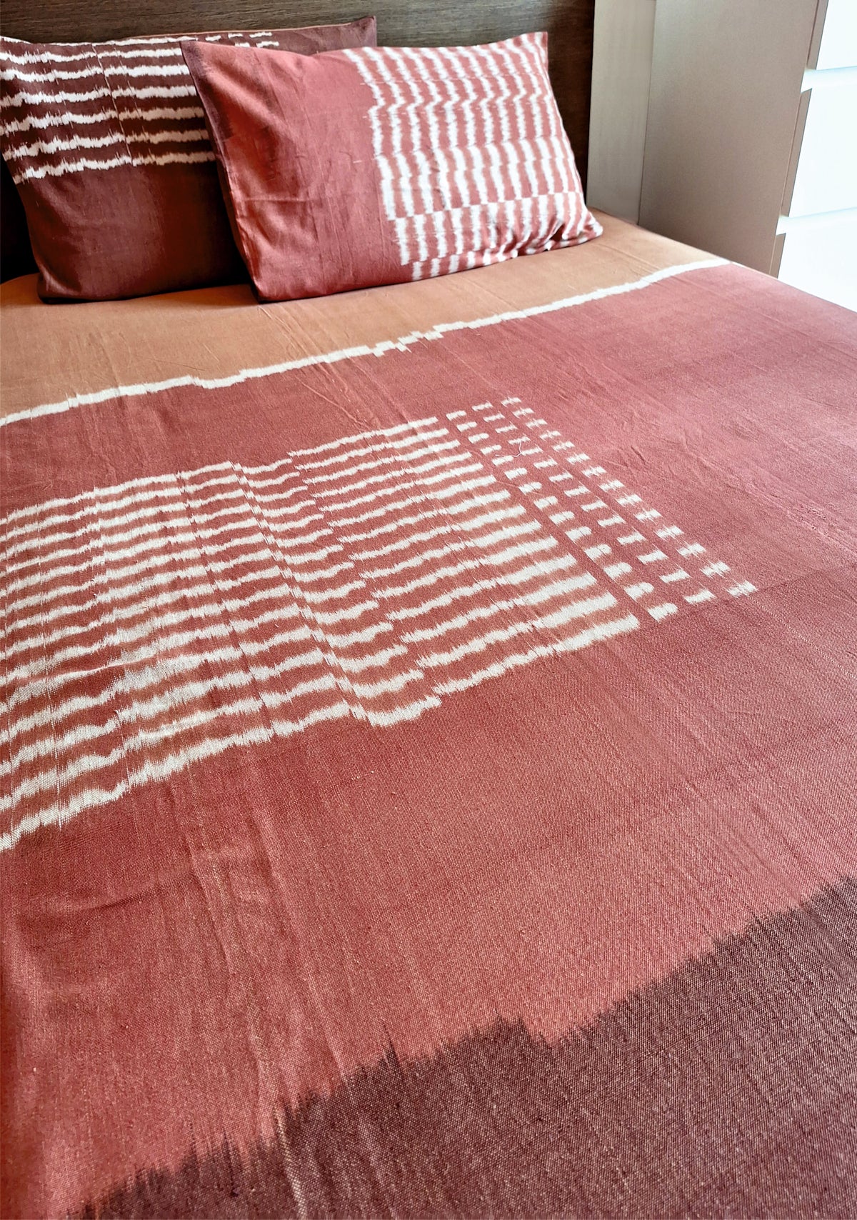 Handwoven Ikat Bed Cover