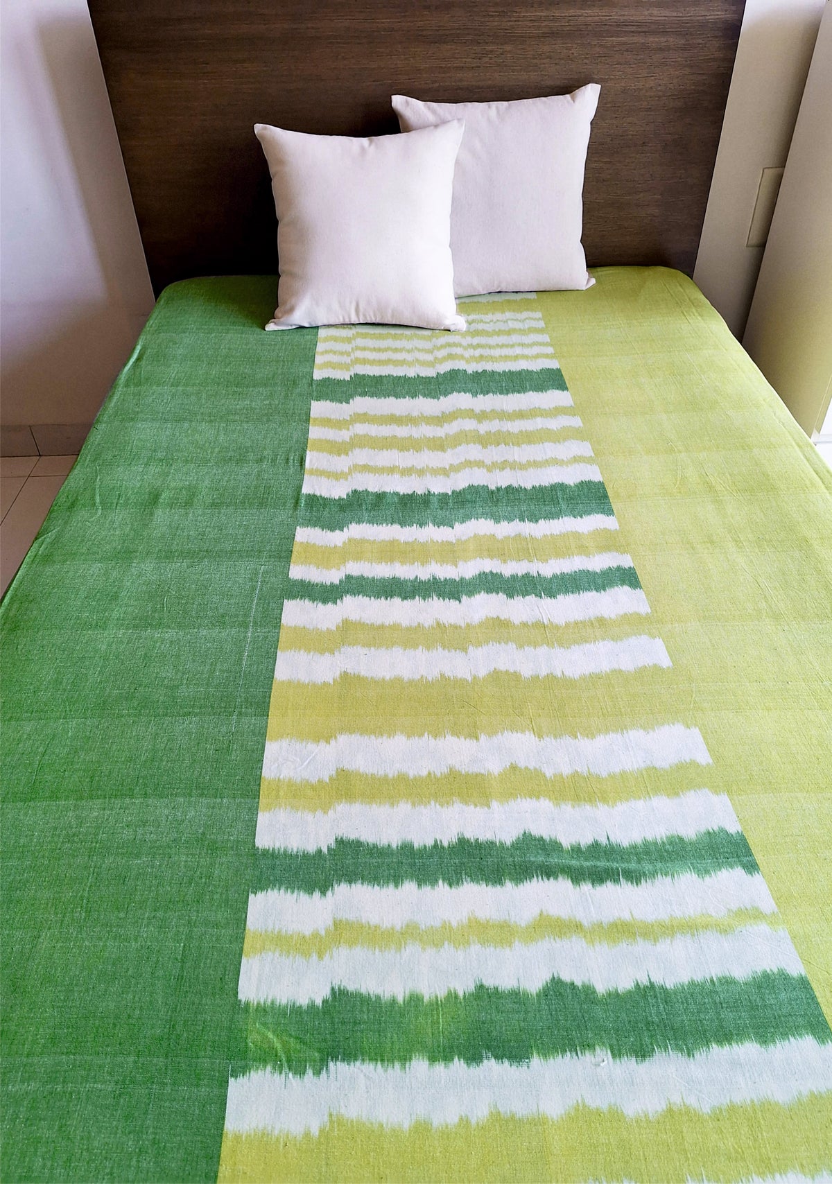 Handwoven Ikat Bed Cover