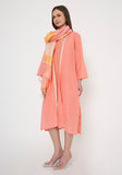 Handwoven Maheshwari Cotton Cape with Slip