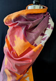 Handwoven Ikat Silk Stole