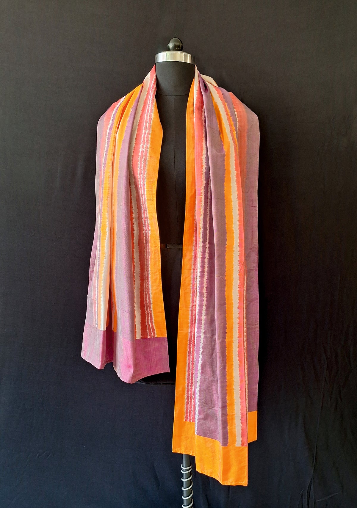 Handwoven Ikat Silk Stole